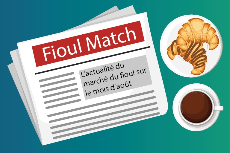 Août 2023 récapitulatif de l'évolution du prix du fioul